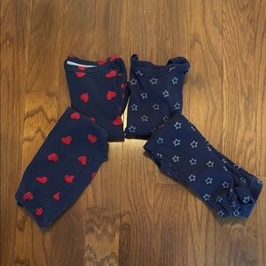 Hearts and Stars Gap 3T pajamas